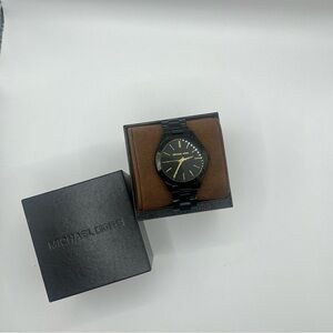 Michael Kors Watch in Black with Gold Details